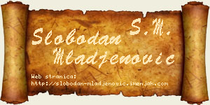 Slobodan Mlađenović vizit kartica